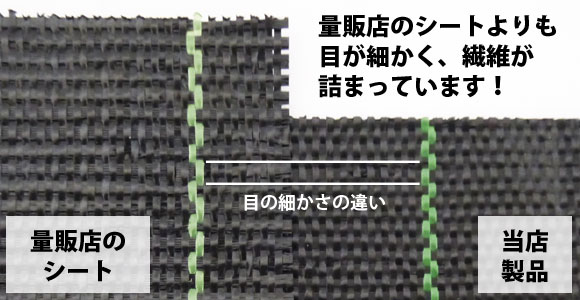 安価版防草シート比較